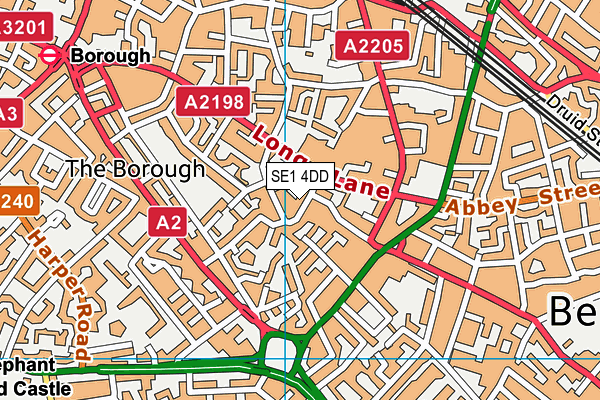 SE1 4DD map - OS VectorMap District (Ordnance Survey)