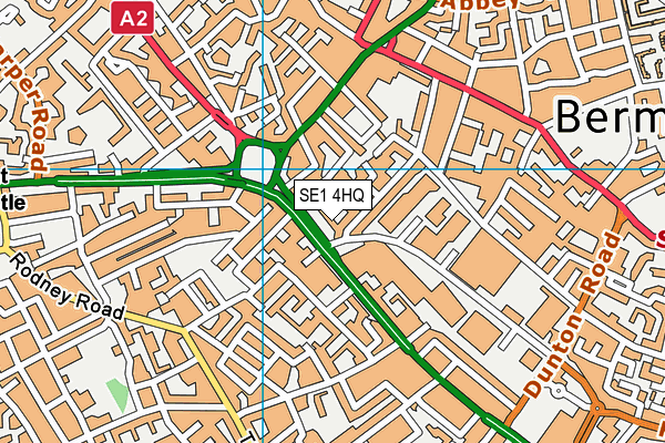 SE1 4HQ map - OS VectorMap District (Ordnance Survey)