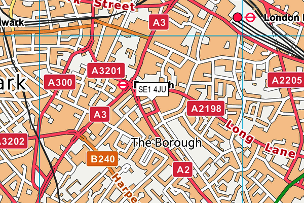 London Christian School map (SE1 4JU) - OS VectorMap District (Ordnance Survey)
