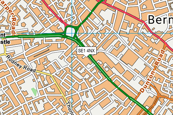 SE1 4NX map - OS VectorMap District (Ordnance Survey)
