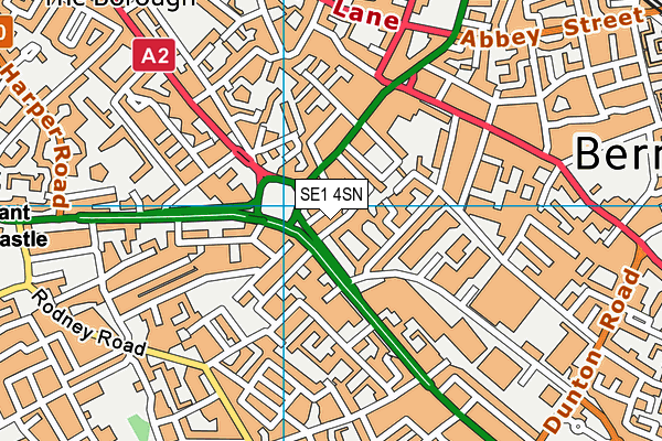 SE1 4SN map - OS VectorMap District (Ordnance Survey)