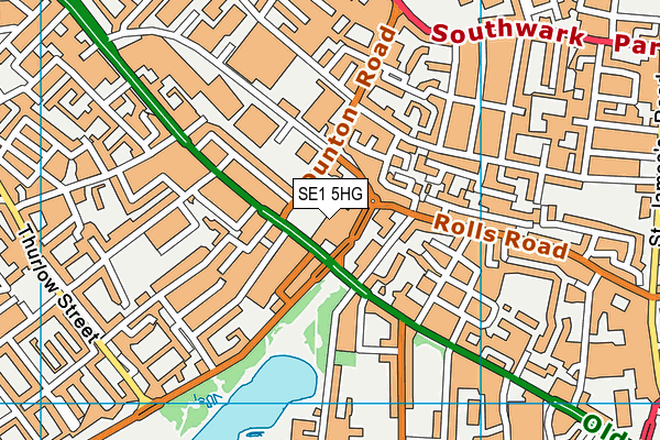 SE1 5HG map - OS VectorMap District (Ordnance Survey)