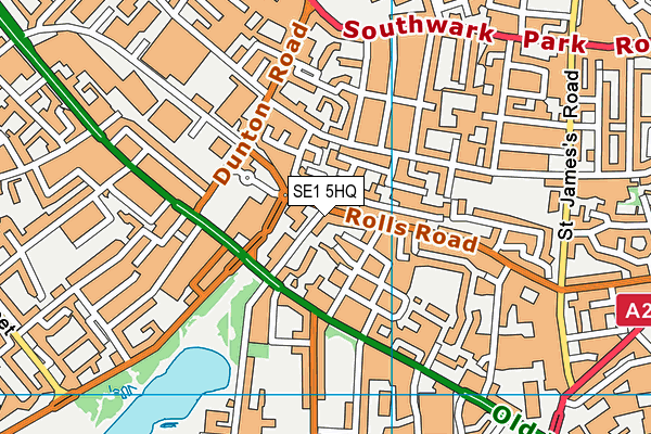 SE1 5HQ map - OS VectorMap District (Ordnance Survey)