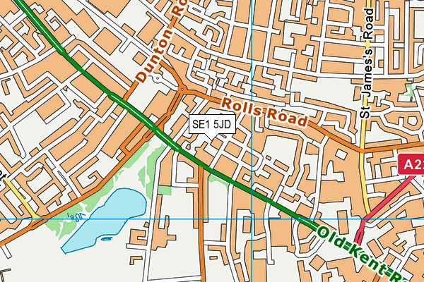 SE1 5JD map - OS VectorMap District (Ordnance Survey)