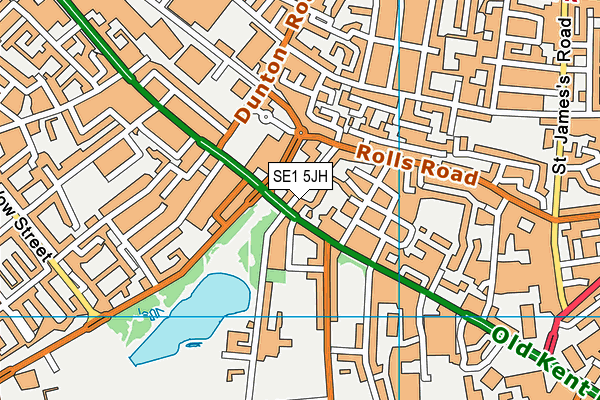 SE1 5JH map - OS VectorMap District (Ordnance Survey)