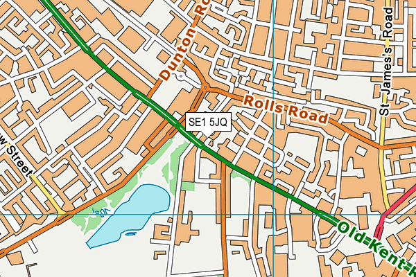SE1 5JQ map - OS VectorMap District (Ordnance Survey)