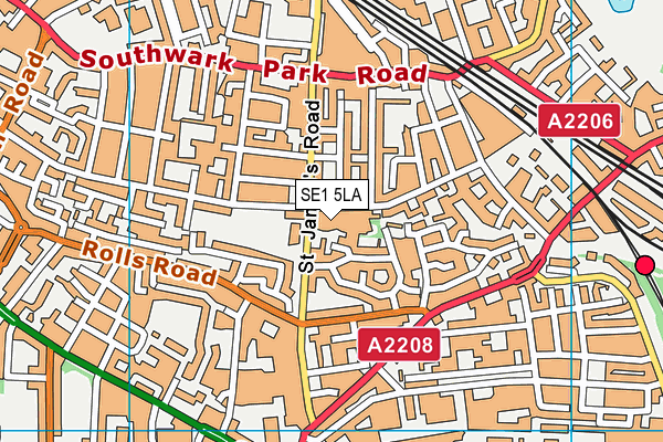 City of London Academy (Southwark) map (SE1 5LA) - OS VectorMap District (Ordnance Survey)