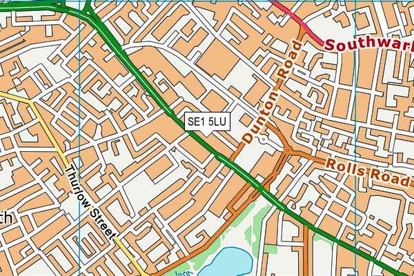 SE1 5LU map - OS VectorMap District (Ordnance Survey)