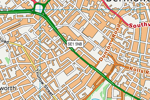 SE1 5NB map - OS VectorMap District (Ordnance Survey)