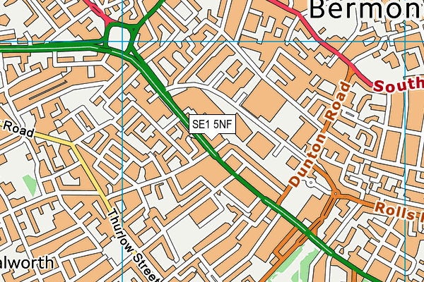 SE1 5NF map - OS VectorMap District (Ordnance Survey)