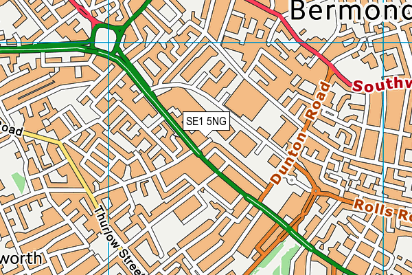 SE1 5NG map - OS VectorMap District (Ordnance Survey)