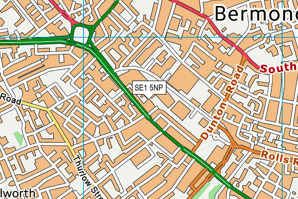 SE1 5NP map - OS VectorMap District (Ordnance Survey)