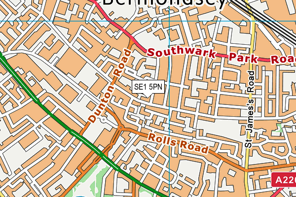 SE1 5PN map - OS VectorMap District (Ordnance Survey)