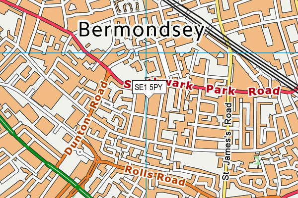 SE1 5PY map - OS VectorMap District (Ordnance Survey)
