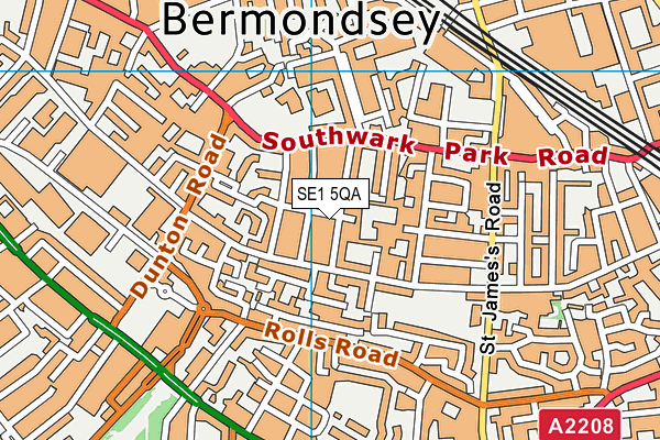 SE1 5QA map - OS VectorMap District (Ordnance Survey)