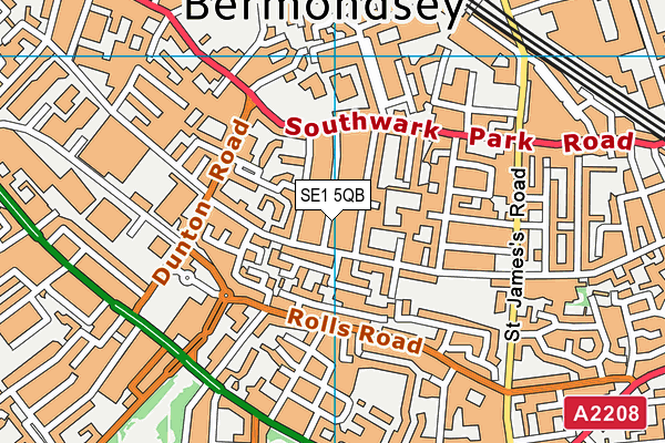 SE1 5QB map - OS VectorMap District (Ordnance Survey)