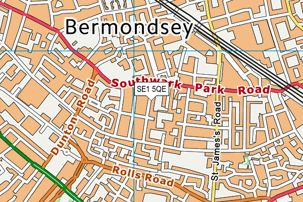 SE1 5QE map - OS VectorMap District (Ordnance Survey)
