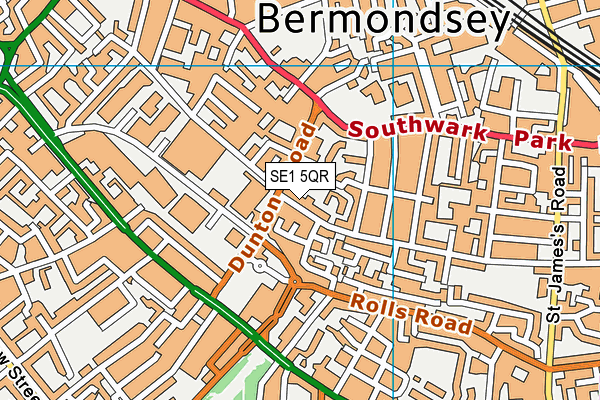 SE1 5QR map - OS VectorMap District (Ordnance Survey)