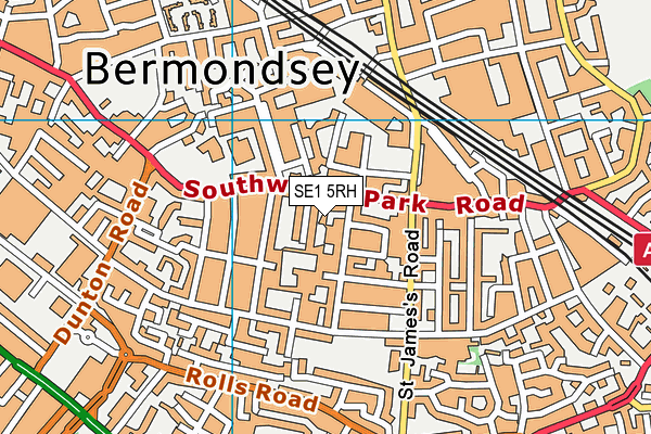 SE1 5RH map - OS VectorMap District (Ordnance Survey)