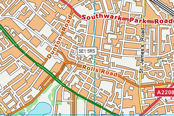 SE1 5RS map - OS VectorMap District (Ordnance Survey)