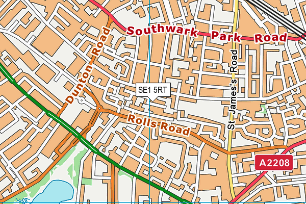 SE1 5RT map - OS VectorMap District (Ordnance Survey)