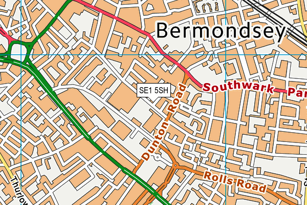 SE1 5SH map - OS VectorMap District (Ordnance Survey)