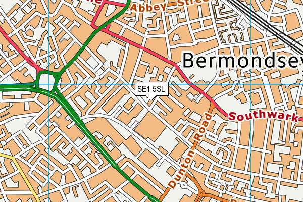 SE1 5SL map - OS VectorMap District (Ordnance Survey)