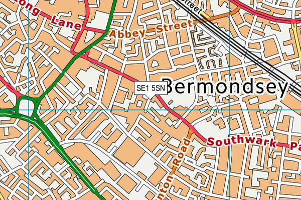 SE1 5SN map - OS VectorMap District (Ordnance Survey)