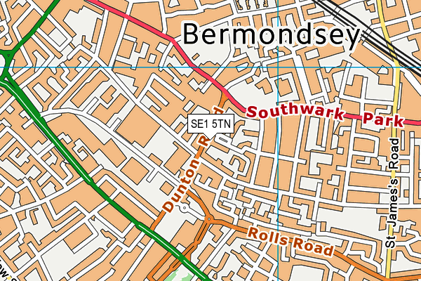 SE1 5TN map - OS VectorMap District (Ordnance Survey)