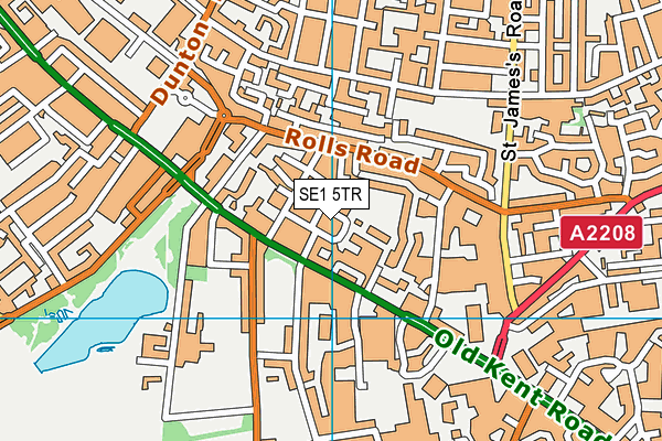 SE1 5TR map - OS VectorMap District (Ordnance Survey)
