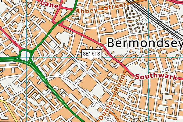 SE1 5TS map - OS VectorMap District (Ordnance Survey)