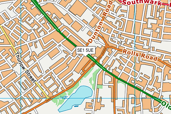 SE1 5UE map - OS VectorMap District (Ordnance Survey)