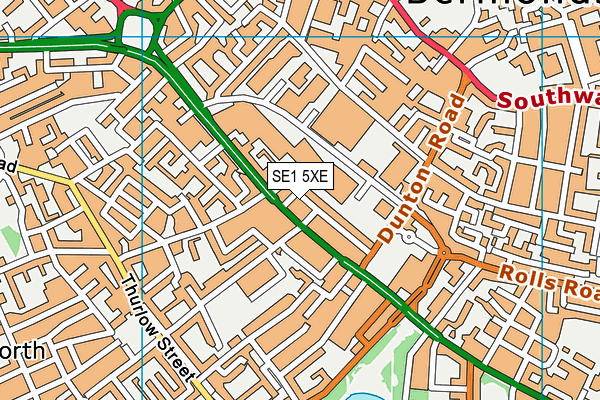 SE1 5XE map - OS VectorMap District (Ordnance Survey)