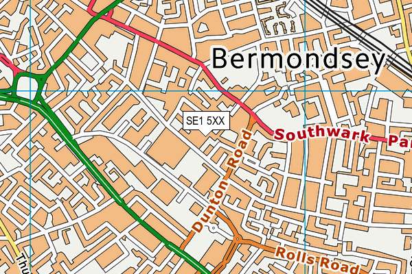 SE1 5XX map - OS VectorMap District (Ordnance Survey)