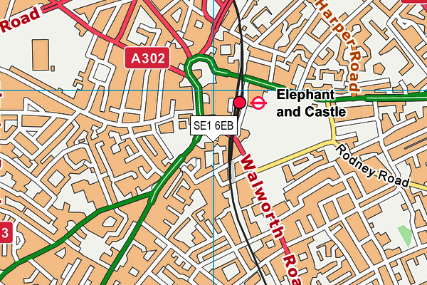 SE1 6EB map - OS VectorMap District (Ordnance Survey)