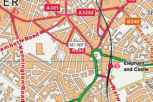 SE1 6EP map - OS VectorMap District (Ordnance Survey)