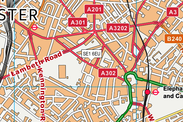 SE1 6EU map - OS VectorMap District (Ordnance Survey)