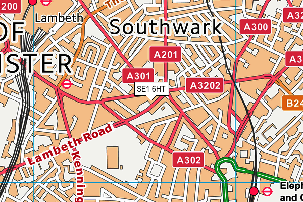 SE1 6HT map - OS VectorMap District (Ordnance Survey)