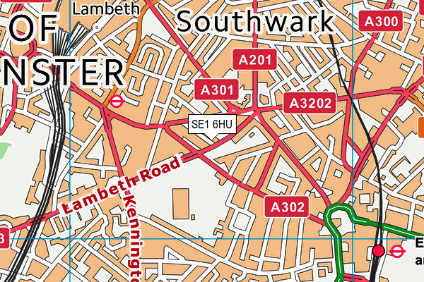SE1 6HU map - OS VectorMap District (Ordnance Survey)