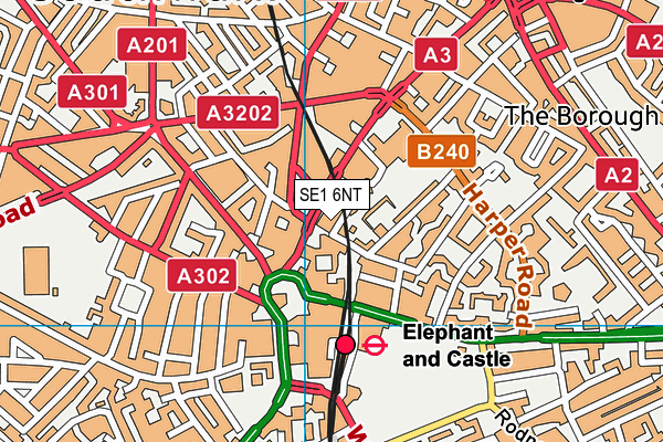 SE1 6NT map - OS VectorMap District (Ordnance Survey)