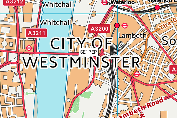 SE1 7EP map - OS VectorMap District (Ordnance Survey)