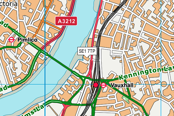 Sleven Crossfit map (SE1 7TP) - OS VectorMap District (Ordnance Survey)