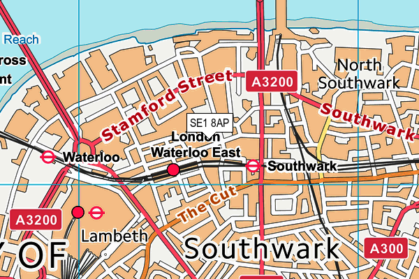 SE1 8AP map - OS VectorMap District (Ordnance Survey)