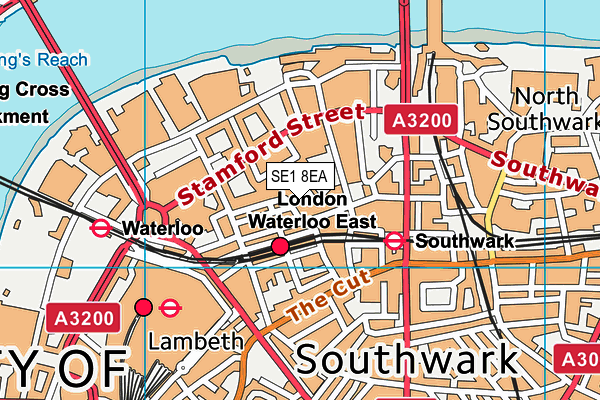 SE1 8EA map - OS VectorMap District (Ordnance Survey)