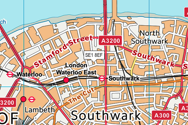 SE1 8EF map - OS VectorMap District (Ordnance Survey)