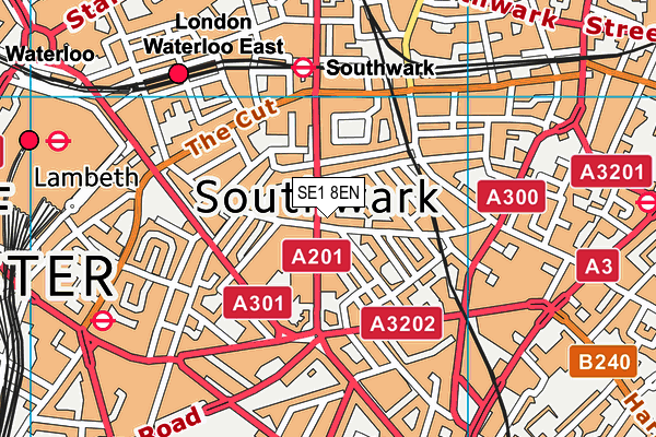 SE1 8EN map - OS VectorMap District (Ordnance Survey)