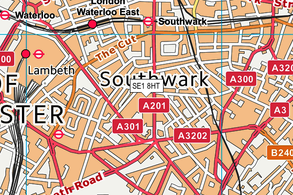 SE1 8HT map - OS VectorMap District (Ordnance Survey)