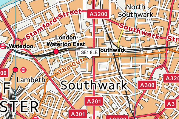 SE1 8LB map - OS VectorMap District (Ordnance Survey)