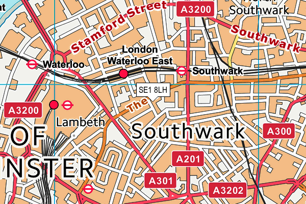 SE1 8LH map - OS VectorMap District (Ordnance Survey)