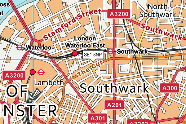 SE1 8NP map - OS VectorMap District (Ordnance Survey)